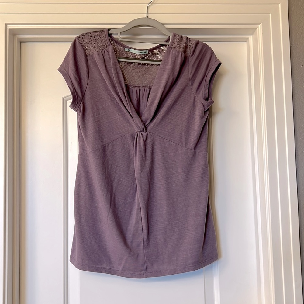 Maurice’s Size small lace detail blouse